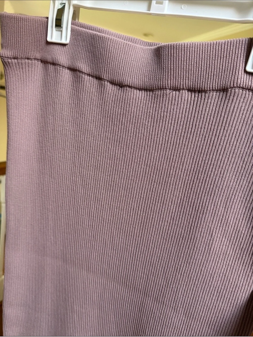 ZARA ribbed knit elastic waist skirt